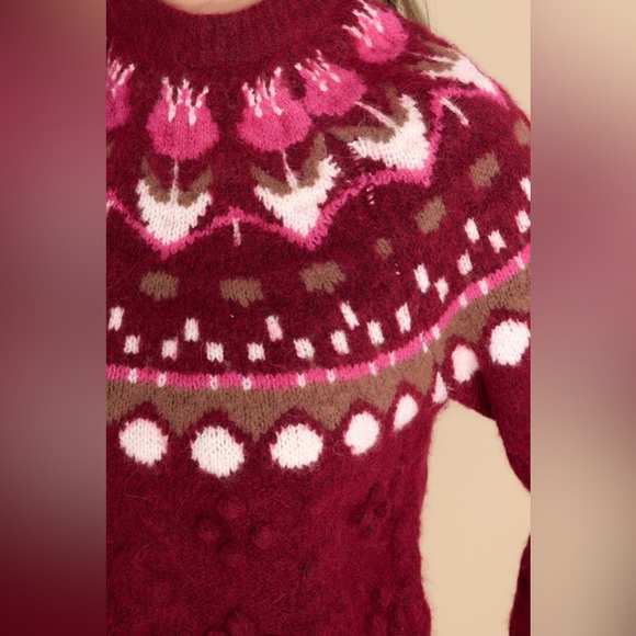 Scotch & Soda
Tulip Fair Isle Cable Pullover-Rhubarb - Picture 8 of 10